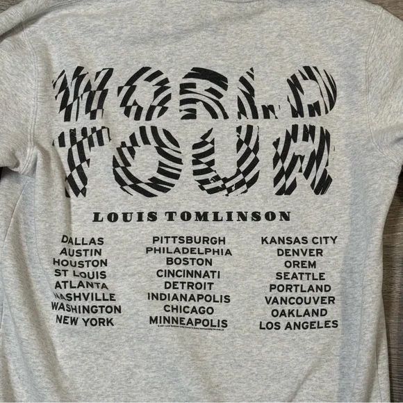 One Direction Louis Tomlinson official world tour hoodie - size medium - Picture 2 of 9